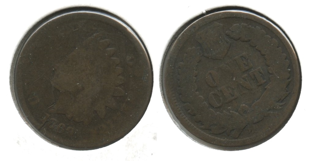 1869 Indian Head Cent Fair-2 #a