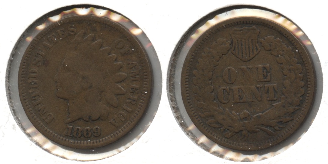 1869 Indian Head Cent Good-4 #h