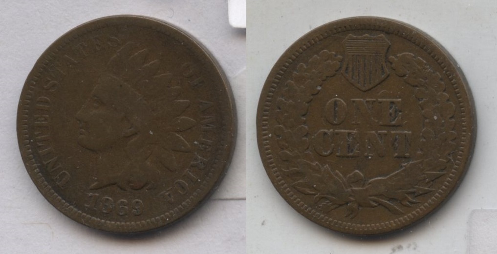 1869 Indian Head Cent Good-4 #o