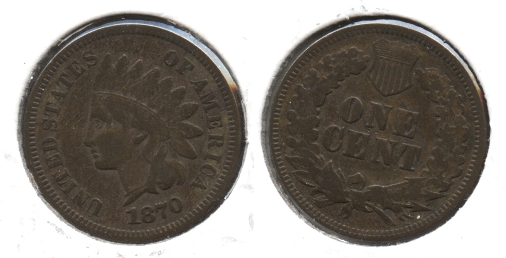 1870 Indian Head Cent Fine-12