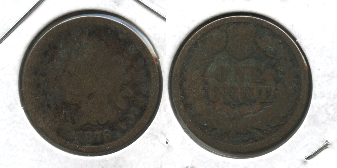 1870 Indian Head Cent Fair-2 #d