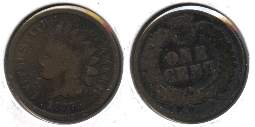1870 Indian Head Cent Good-4 #f