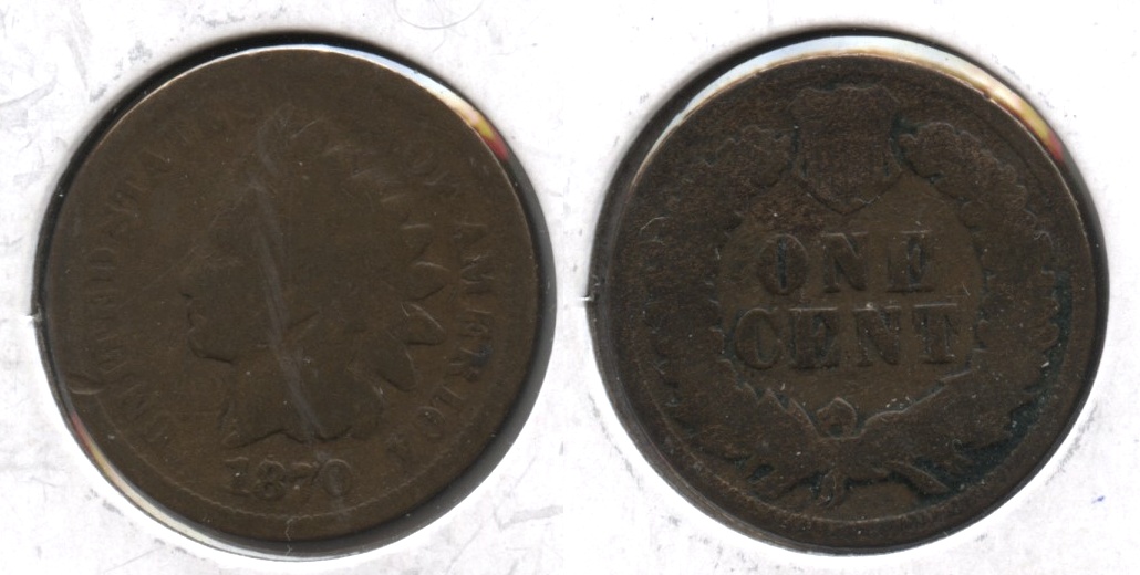 1870 Indian Head Cent Good-4 #j
