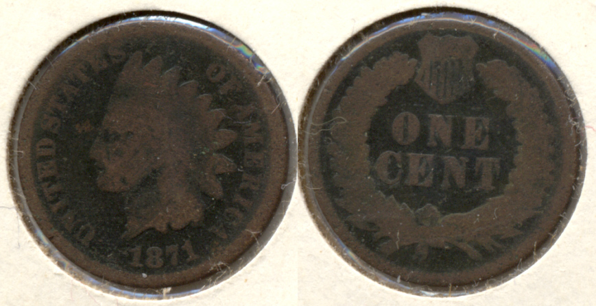 1871 Indian Head Cent AG-3