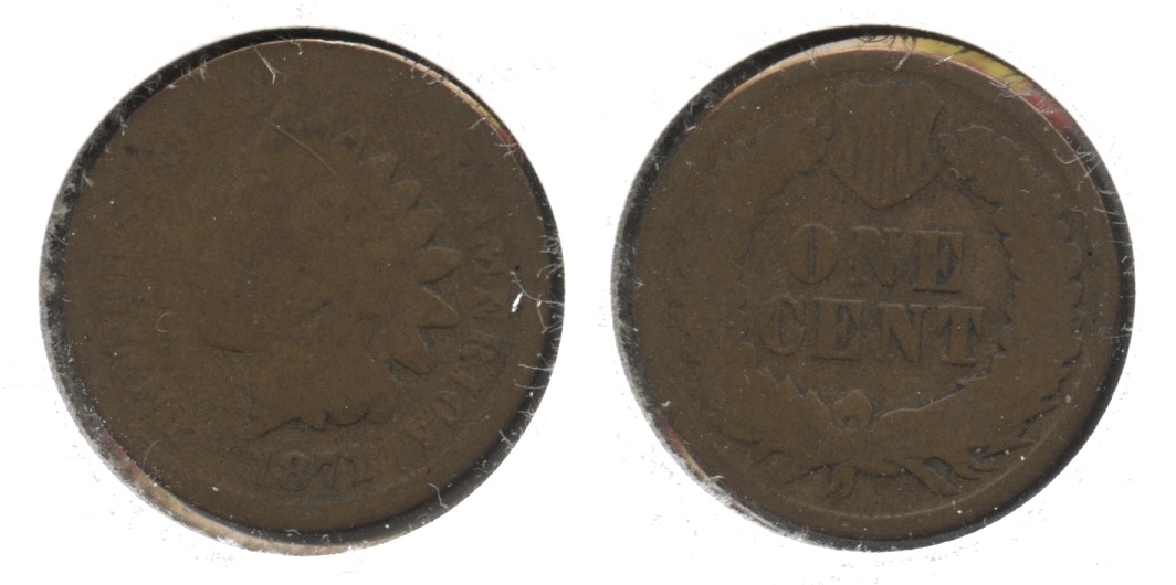 1871 Indian Head Cent AG-3 #a