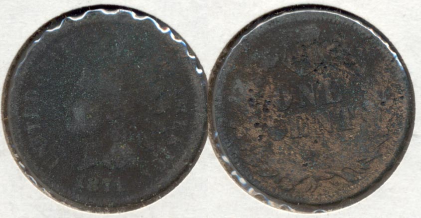 1871 Indian Head Cent Fair-2
