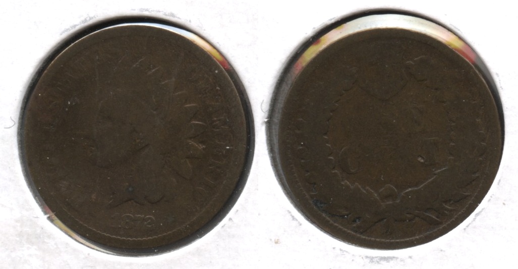 1872 Indian Head Cent AG-3 #a