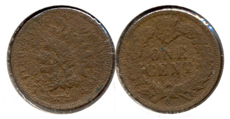 1872 Indian Head Cent G-4 a Porous