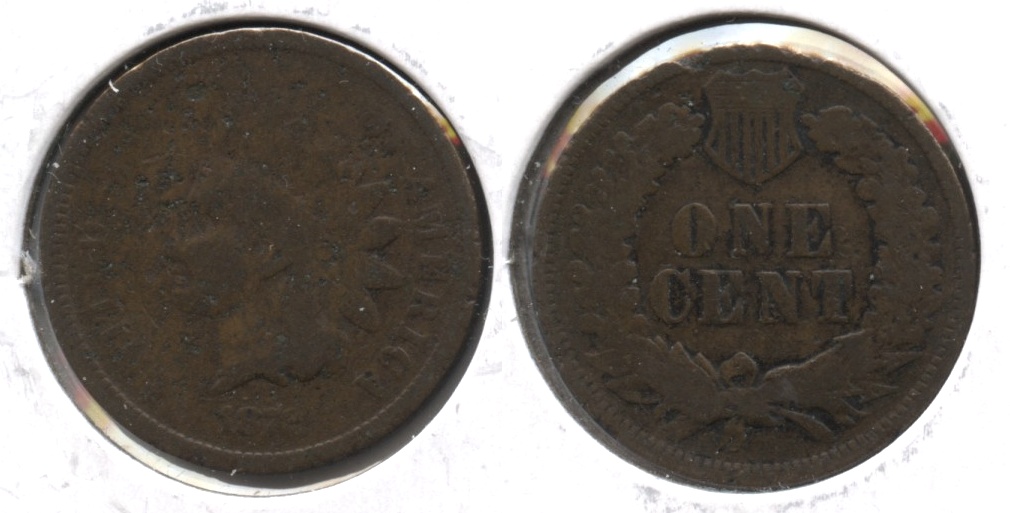 1872 Indian Head Cent G-4 #b Pitted