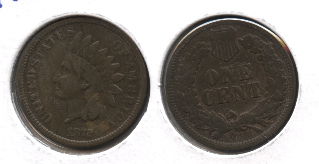 1872 Indian Head Cent VG-10