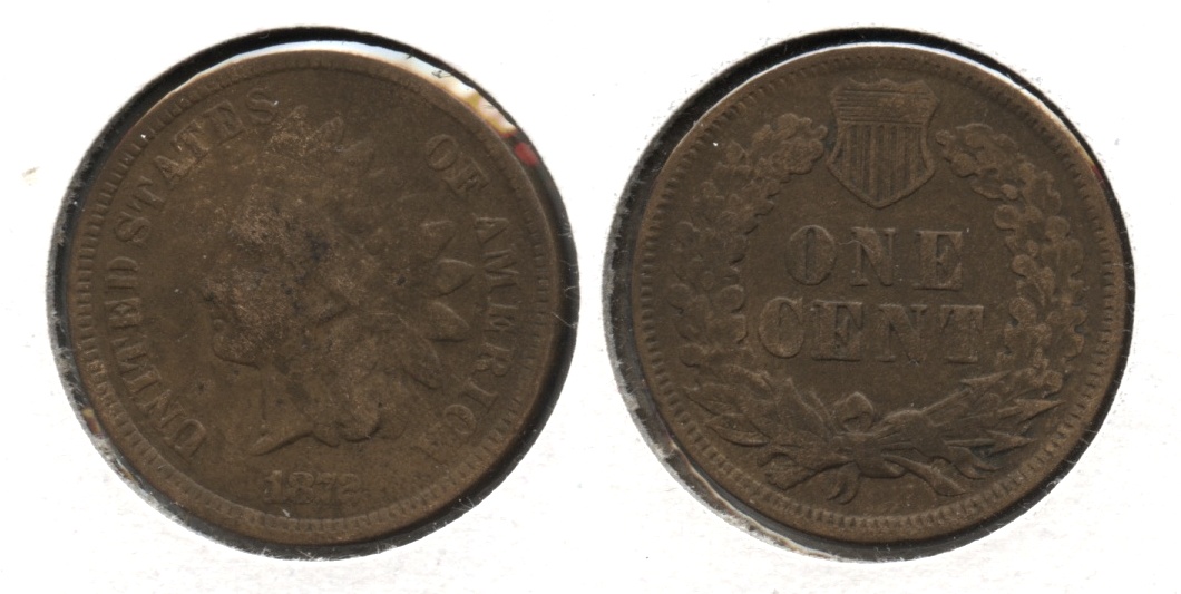 1872 Indian Head Cent VG-8 #a
