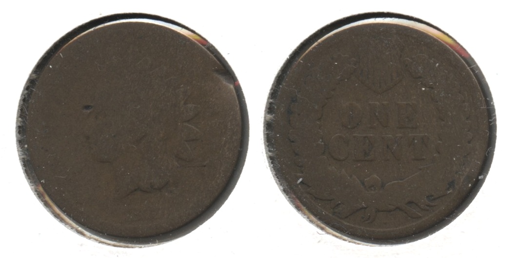 1873 Indian Head Cent Fair-2 #e Rim Bump