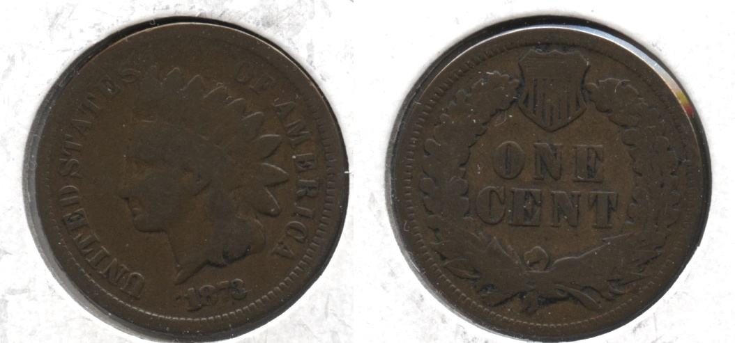 1873 Indian Head Cent Good-4 #ag