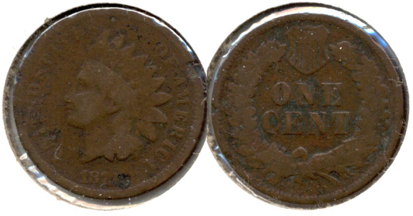 1873 Indian Head Cent Good-4 j