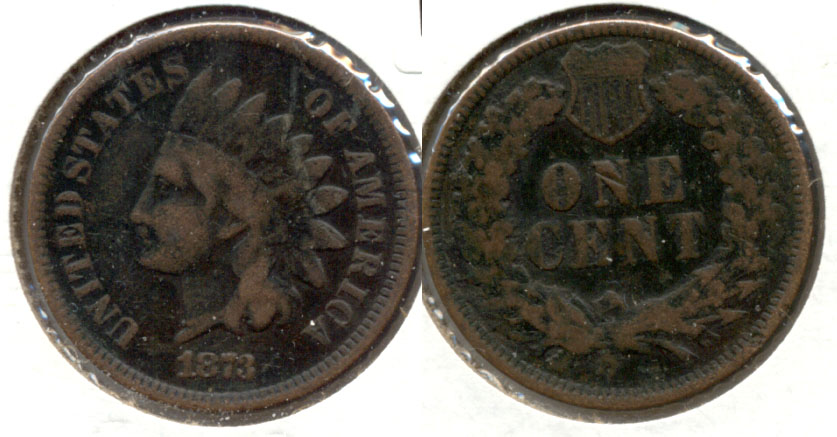 1873 Indian Head Cent Good-4 m