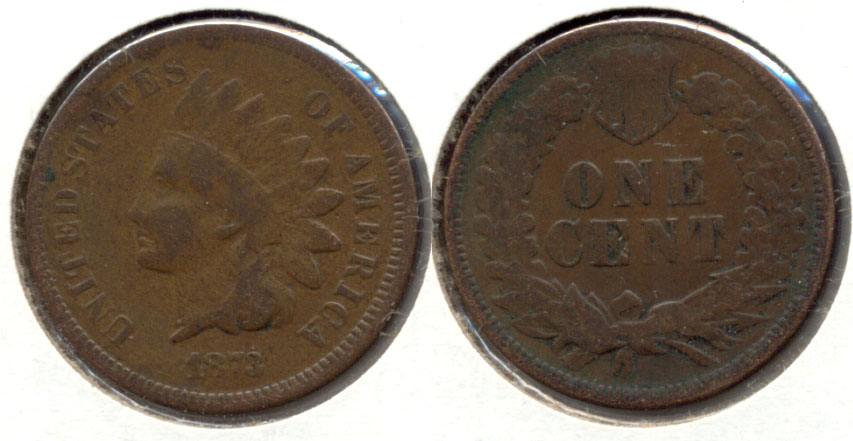 1873 Indian Head Cent Good-6