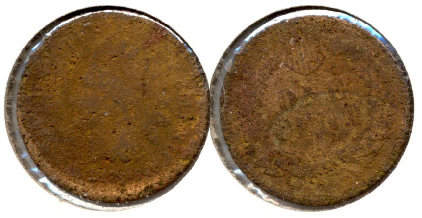 1874 Indian Head Cent AG-3 g Pitted