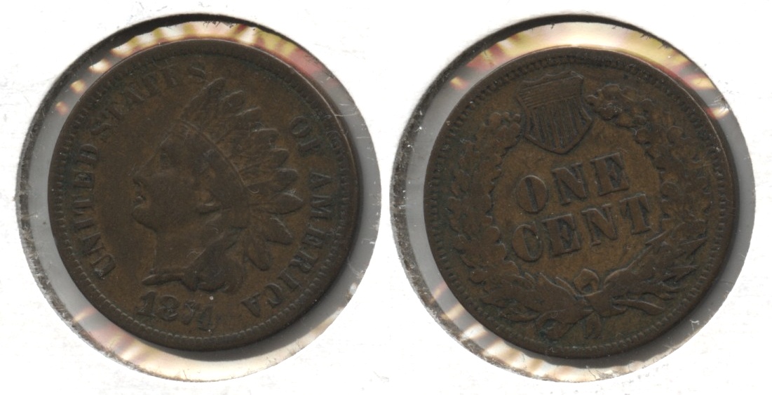 1874 Indian Head Cent Fine-12 #a