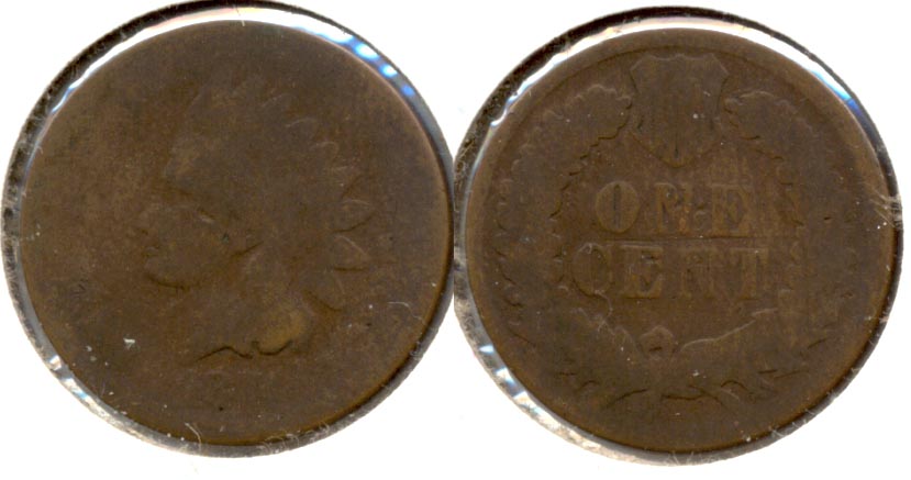 1874 Indian Head Cent Fair-2 f