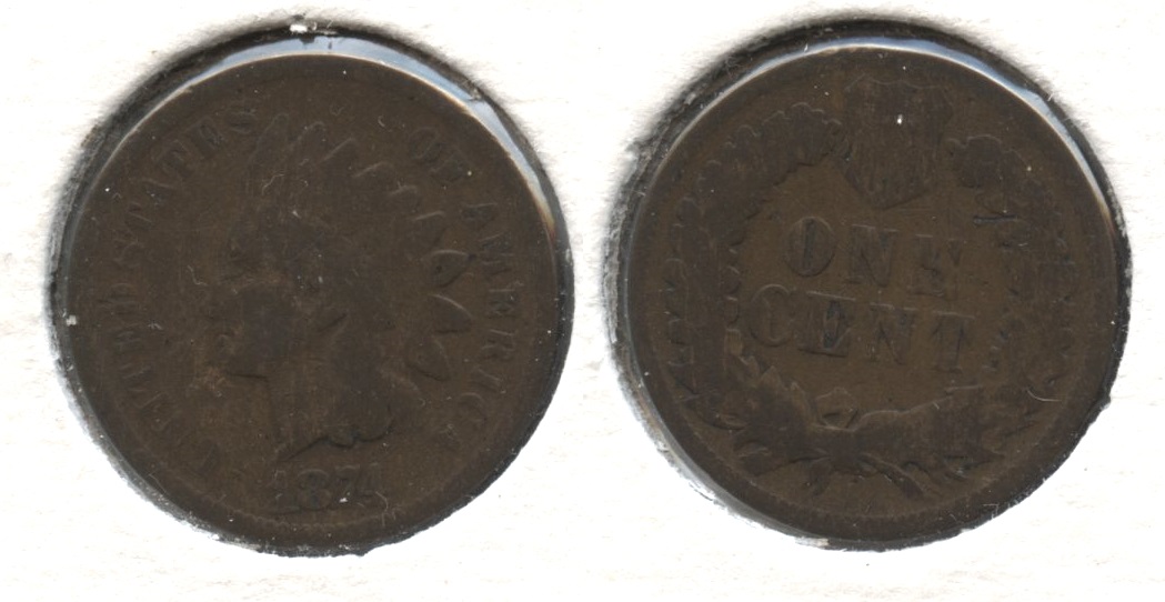 1874 Indian Head Cent Good-4 #av