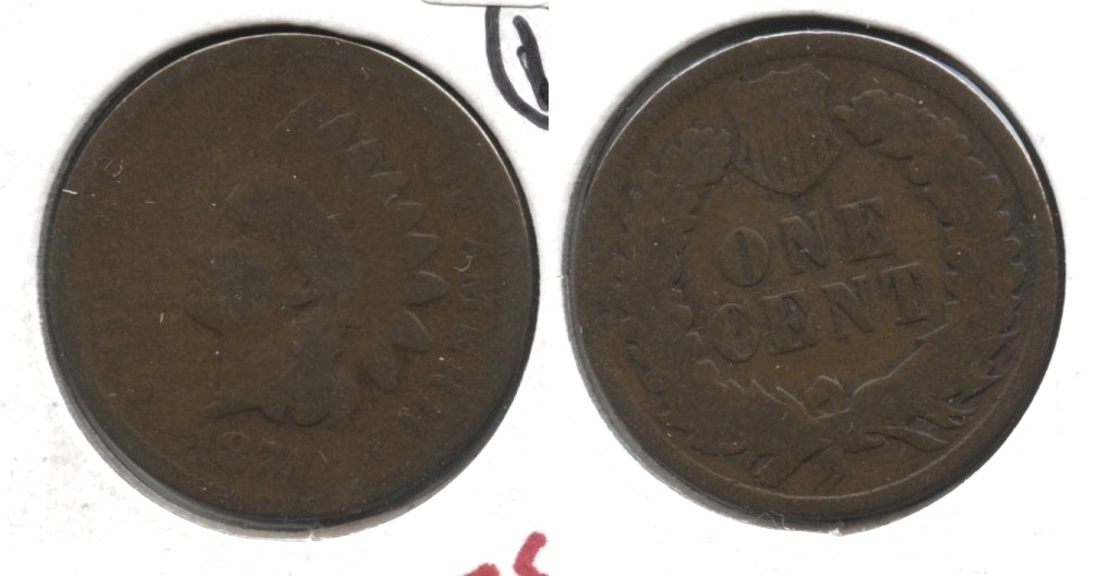 1874 Indian Head Cent Good-4 #ba
