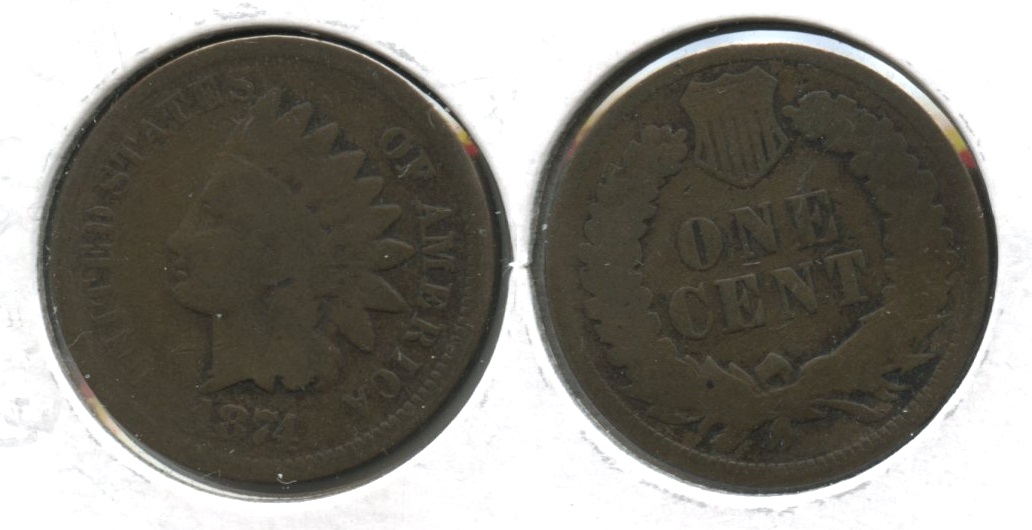 1874 Indian Head Cent Good-4 #bf