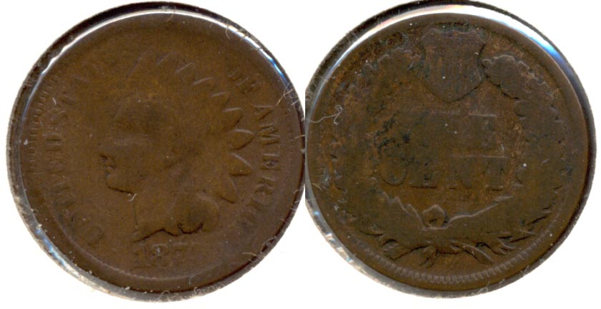 1874 Indian Head Cent Good-4 k