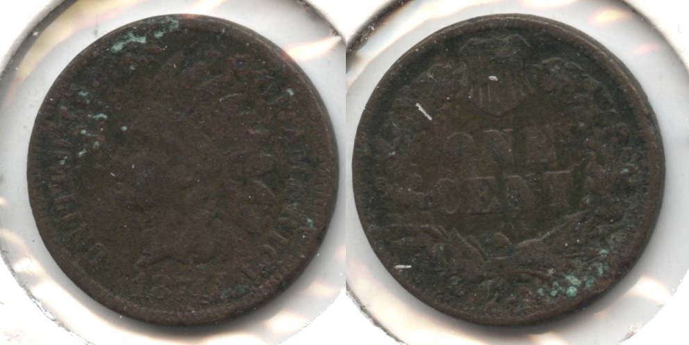 1874 Indian Head Cent VG-8 #e Corroded