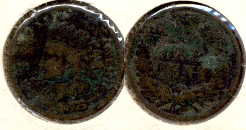 1875 Indian Head Cent AG-3 Dark