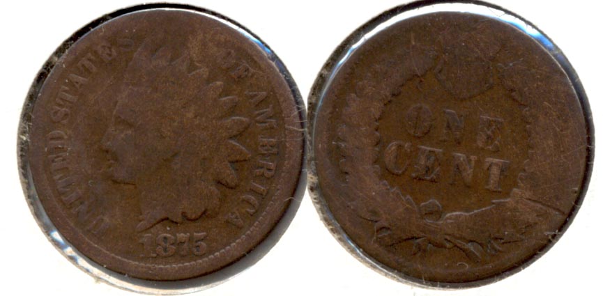 1875 Indian Head Cent AG-3 i