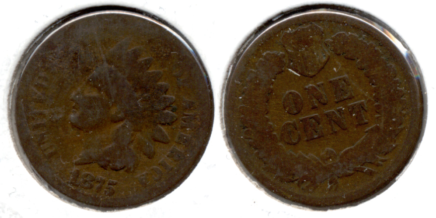 1875 Indian Head Cent AG-3 s