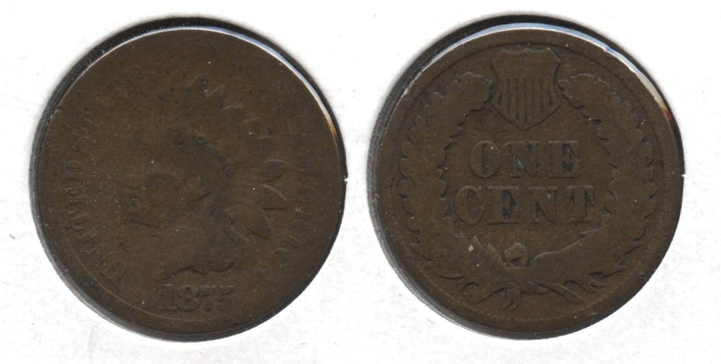 1875 Indian Head Cent AG-3 #z