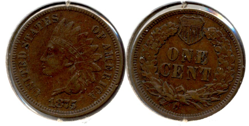 1875 Indian Head Cent EF-40