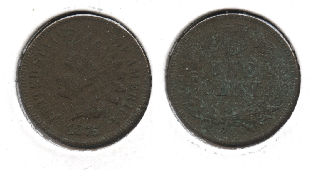 1875 Indian Head Cent Fair-2 #ac