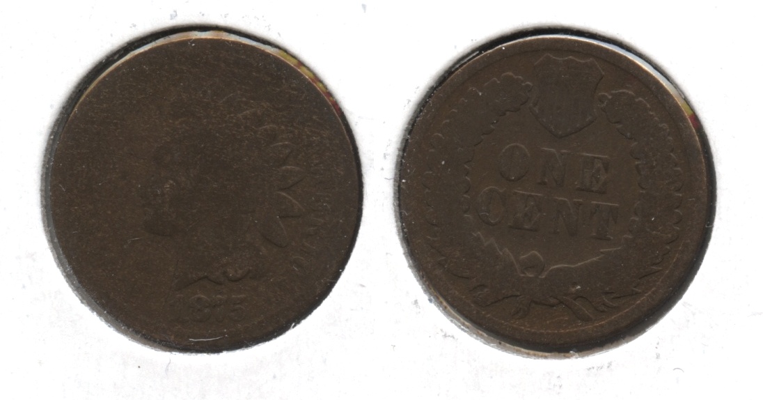 1875 Indian Head Cent Fair-2 #ba