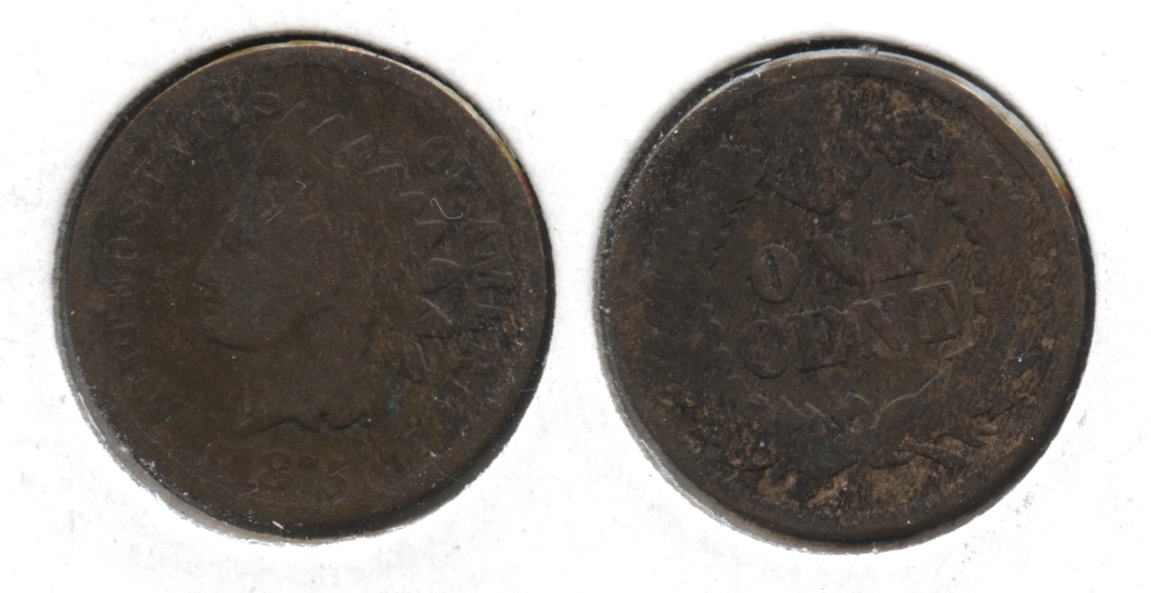 1875 Indian Head Cent Fair-2 #bb