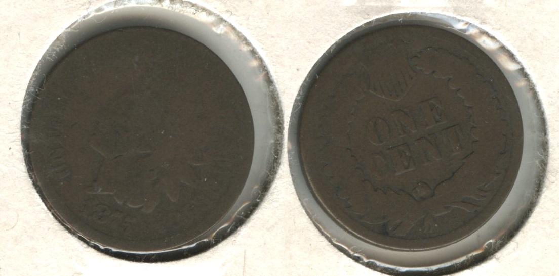 1875 Indian Head Cent Fair-2 #be
