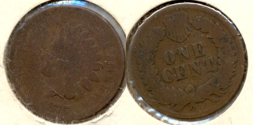 1875 Indian Head Cent Fair-2 h