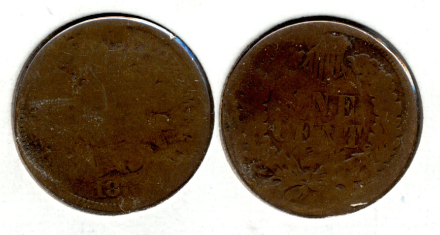 1875 Indian Head Cent Fair-2 q