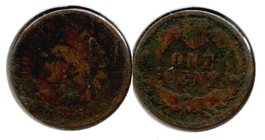 1875 Indian Head Cent Good-4 w Dark Matter