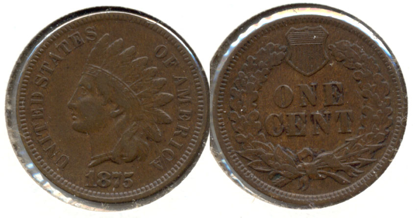 1875 Indian Head Cent VF-20