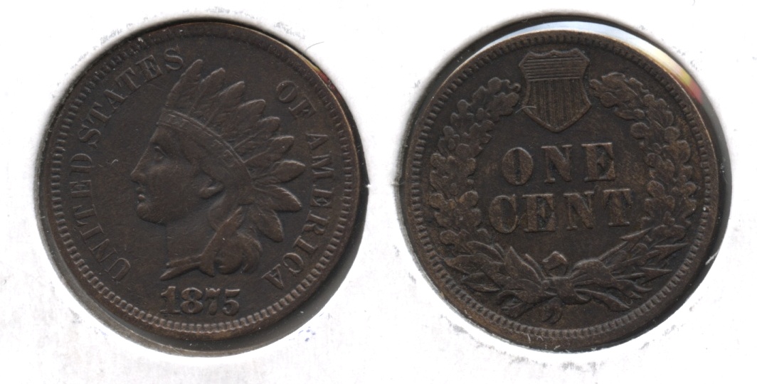 1875 Indian Head Cent VF-20 #a
