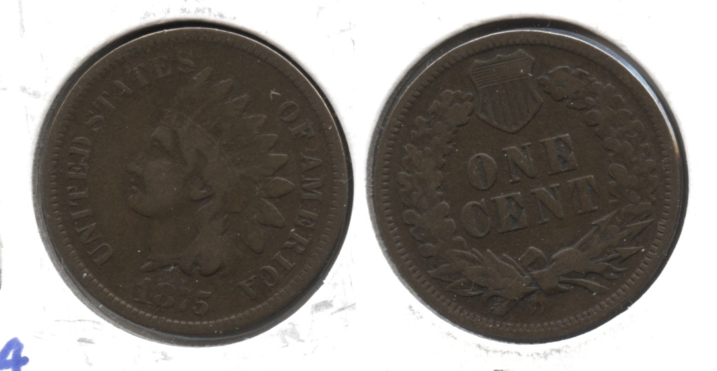 1875 Indian Head Cent VG-8 #h