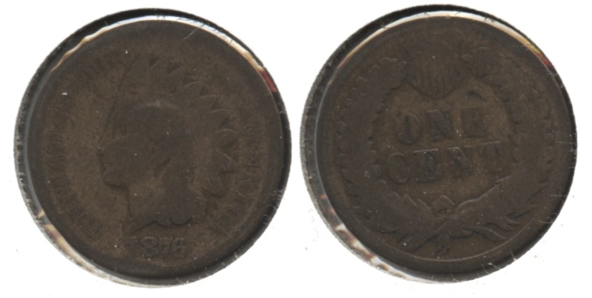 1876 Indian Head Cent AG-3 #h