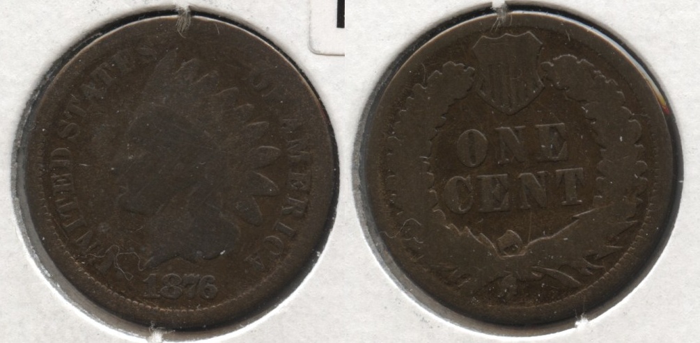 1876 Indian Head Cent AG-3 #j