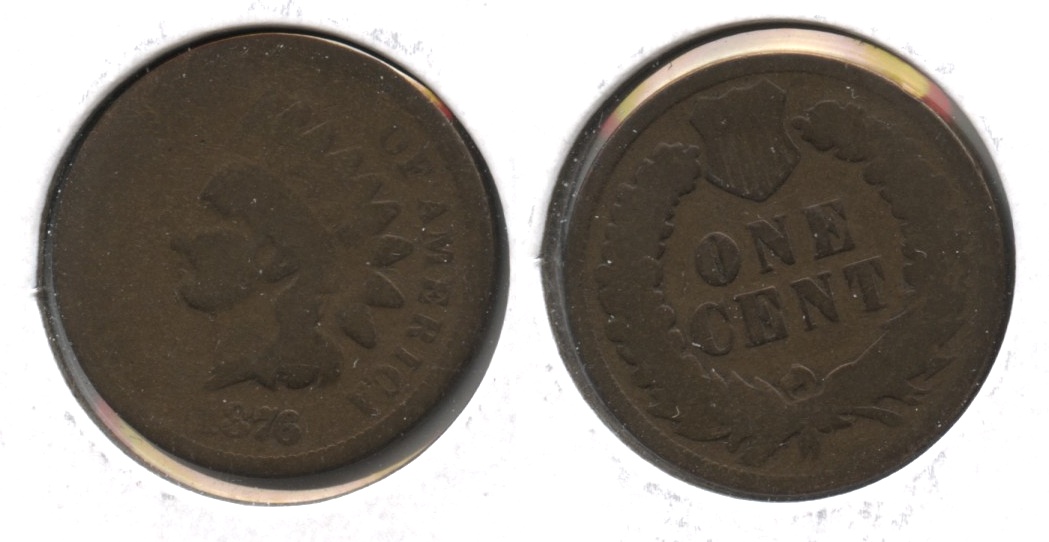1876 Indian Head Cent Fair-2 #a