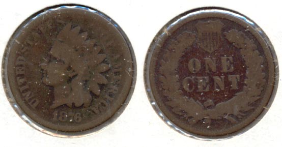 1876 Indian Head Cent Good-4