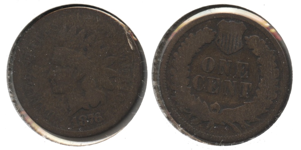 1876 Indian Head Cent Good-4 #h