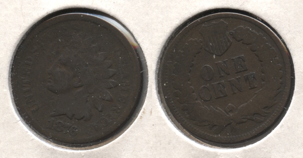 1876 Indian Head Cent Good-4 #o