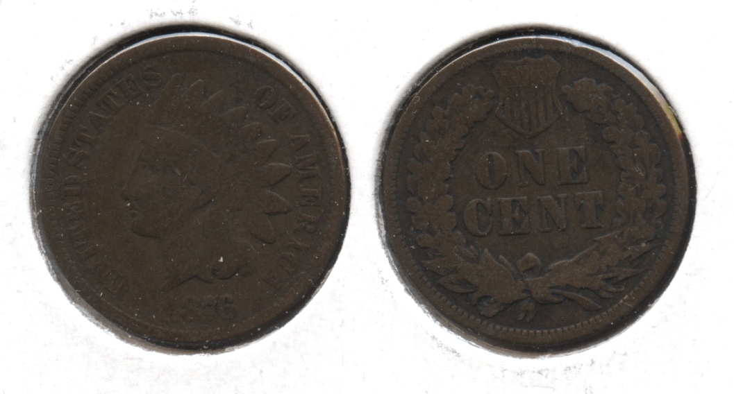 1876 Indian Head Cent Good-4 #r